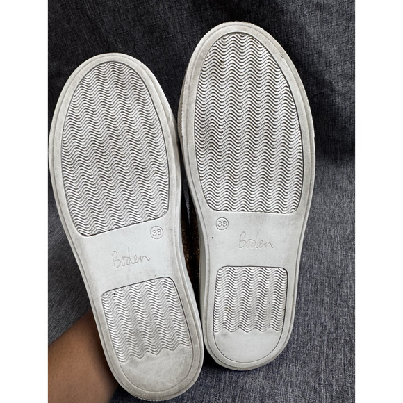 Boden Gold Glitter "Flat Form" Sneakers Lace-Up size 38 - Picture 7 of 7